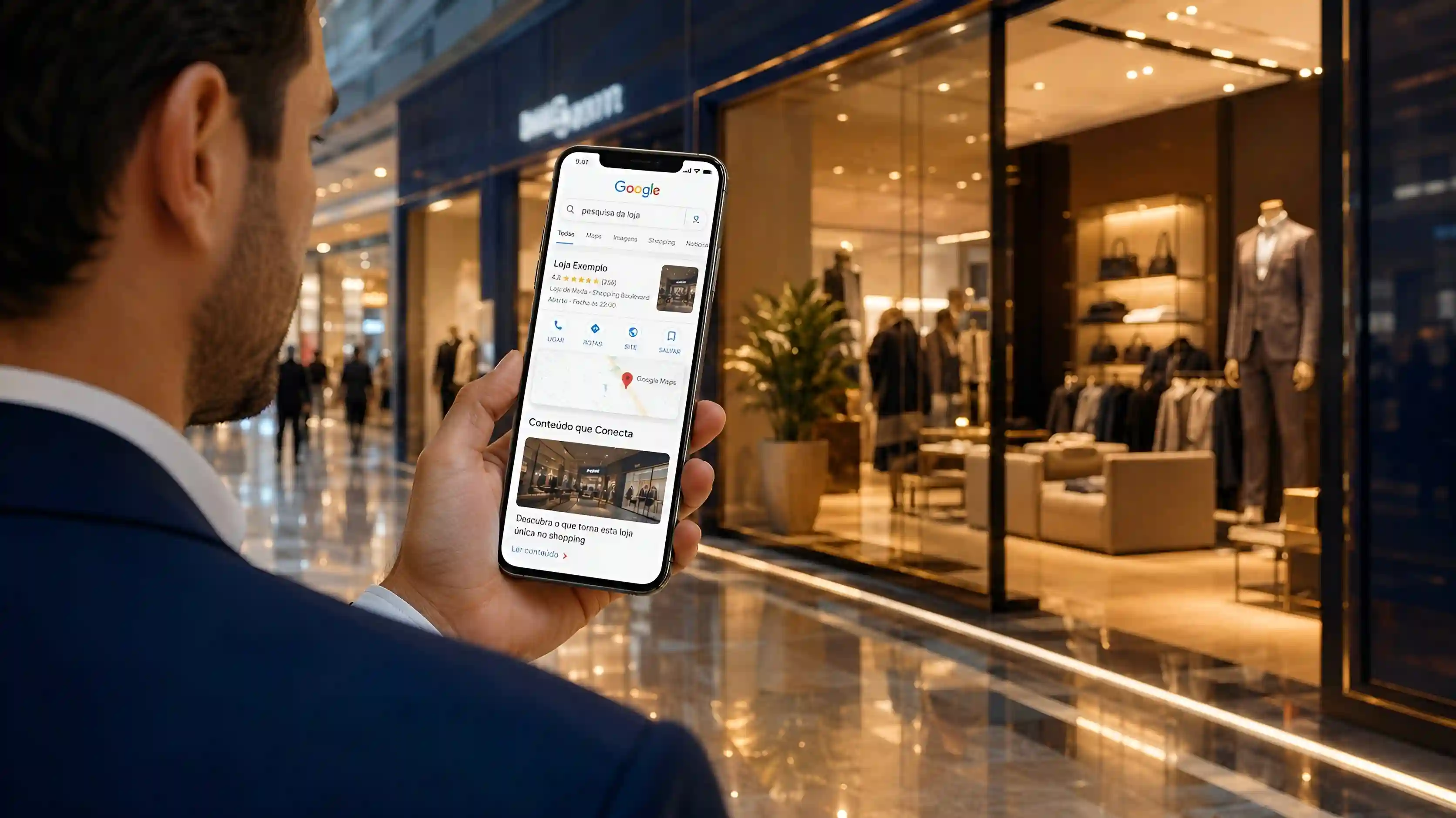 Lojas de shopping e conte�do que conecta