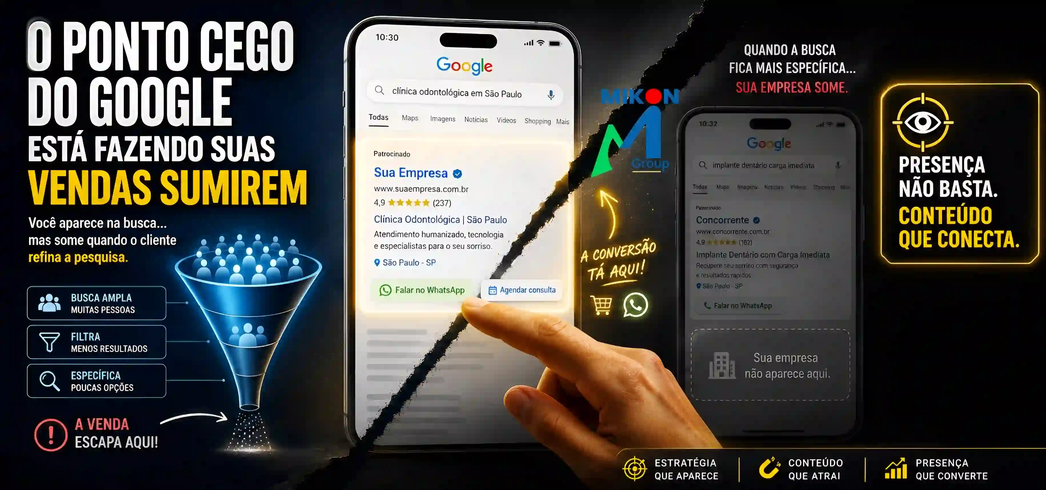 Ponto cego do Google e conte�do premium