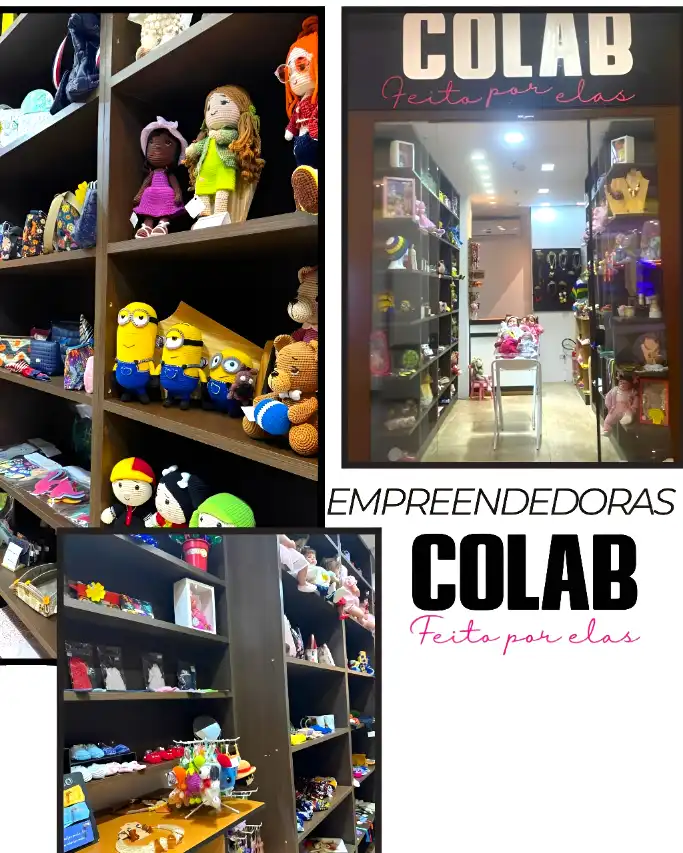 Produtos artesanais da Colabi Feito por Elas