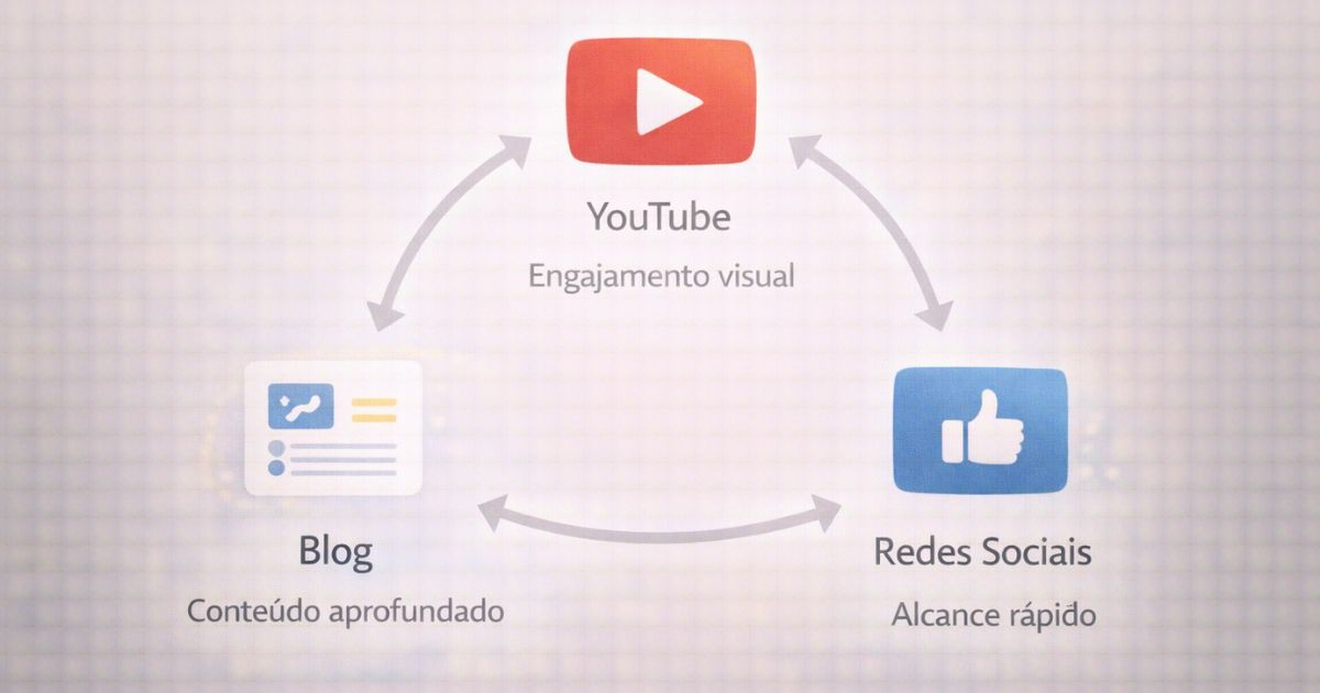 Fun��o do blog, YouTube e redes sociais