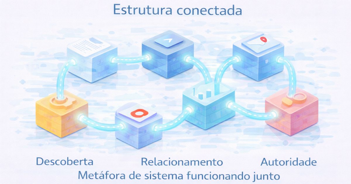 Estrutura conectada (blocos ligados)