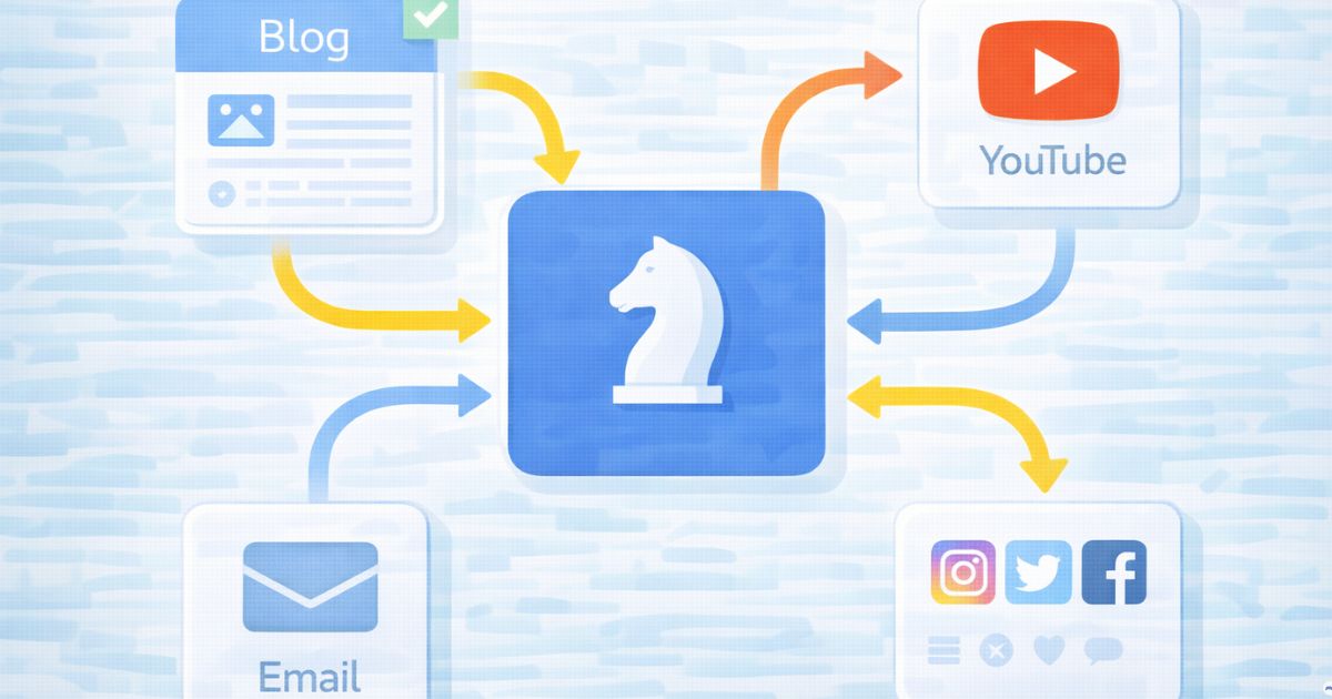 Diagrama visual com uma plataforma central conectando outras plataformas menores, conceito de estrat�gia organizada
