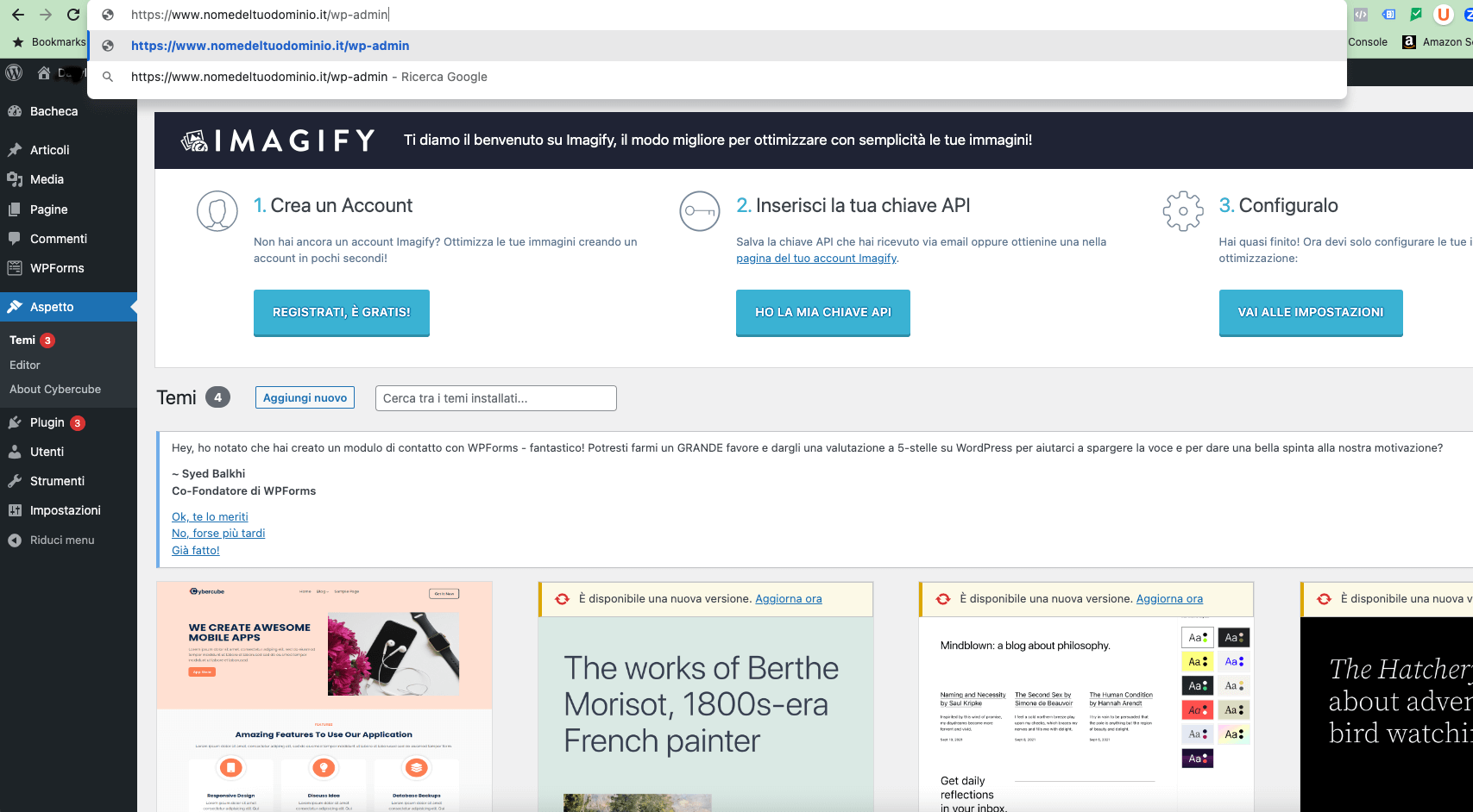 scelta del template di wordpress per la tua landing page
