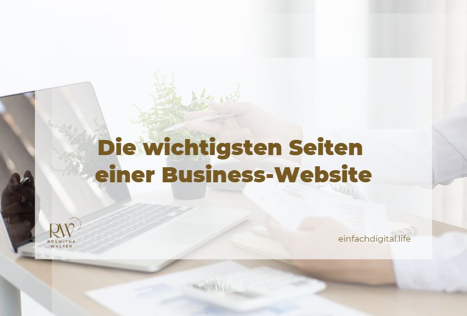 Diese Seiten sollte eine Business-Website haben